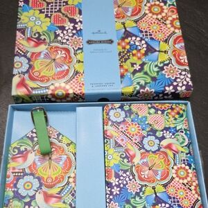 Hallmark Floral Passport Holder and Luggage Tag Set - Multicolor